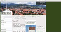 Desktop Screenshot of ferie-i-harzen.de