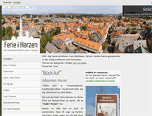 Tablet Screenshot of ferie-i-harzen.de